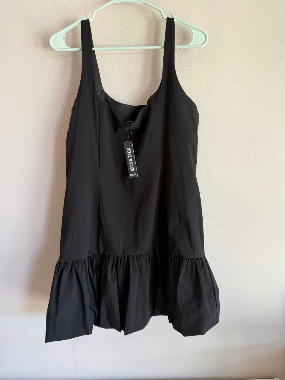 Steve Madden Ravenna Dress Black Sleeveless Bubble Hem Mini XP108560 Mens 16 - Picture 6 of 6